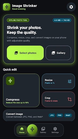Image Shrinker: Photo Resizer screenshot