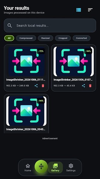 Image Shrinker: Photo Resizer screenshot