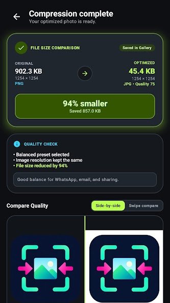 Image Shrinker: Photo Resizer screenshot