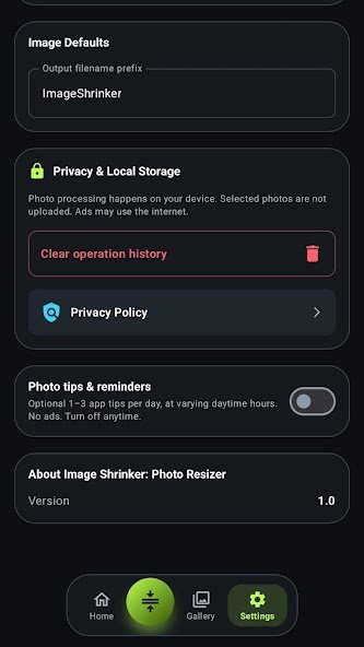 Image Shrinker: Photo Resizer screenshot