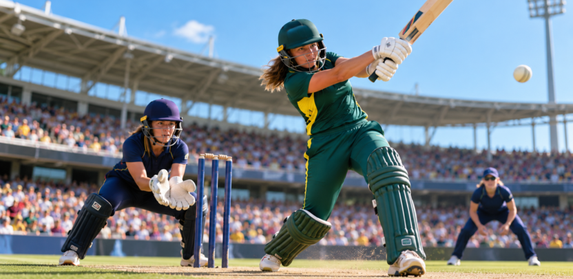 Women’s cricket illustration for India vs Zimbabwe 2026 series